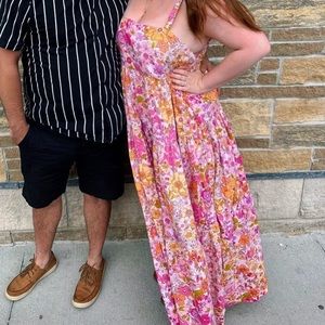 Free people floral maxi dress